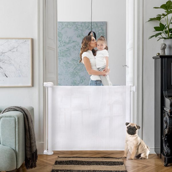 Retractable Baby Safety Gate Kit for Toddlers, Babies & Pet Dogs